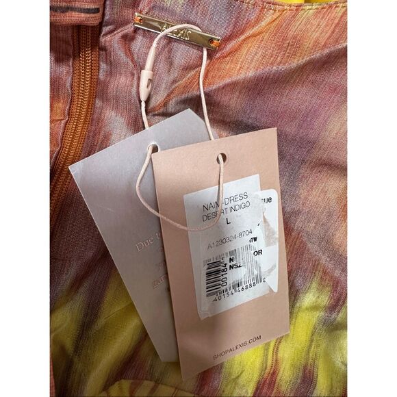 Alexis Naim Dyed Halterneck Minidress in Desert Indigo Size L $695 - Picture 11 of 11